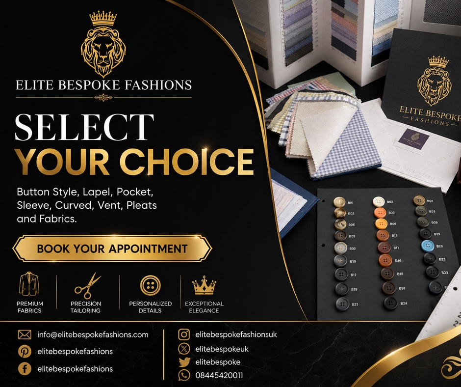 Read more about the article Discover a World of Choices in a Tailor Suit from Elite Bespoke Solutions