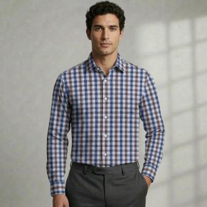 Multi Checked Custom Tailored Shirt