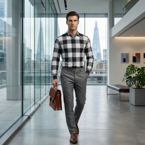 Checked Custom Tailored Shirt