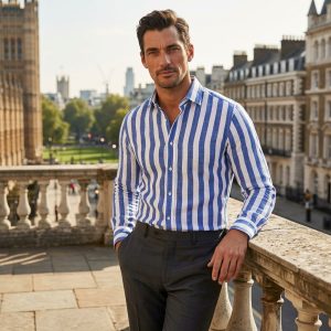 Striped Custom Tailored Shirt