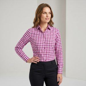 Checked Custom Tailored Blouse